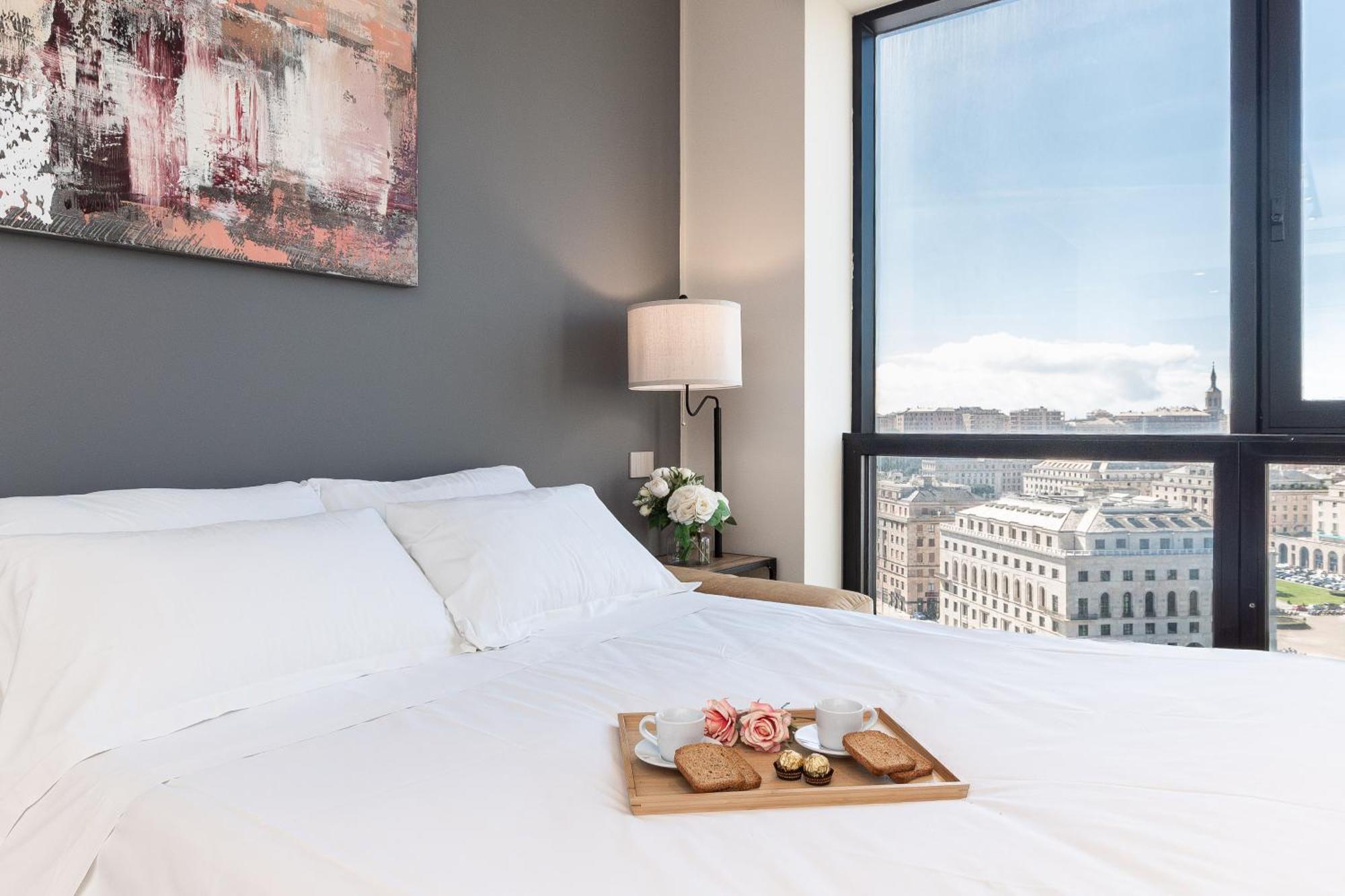 Free Parking In Luxury Suite With City View - Steps To Brignole Train Station Генуя Экстерьер фото